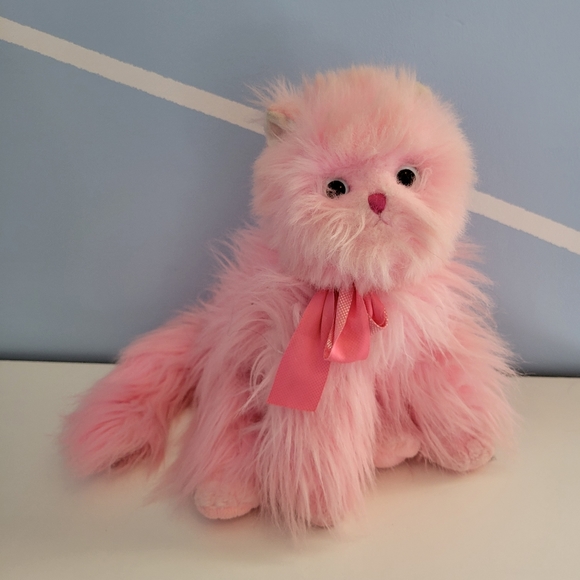 Ty Pink Cat Classic Pinkys 12" Kitty Persian Orchid Stuffed Plush Soft Toy 2004 - Picture 2 of 11